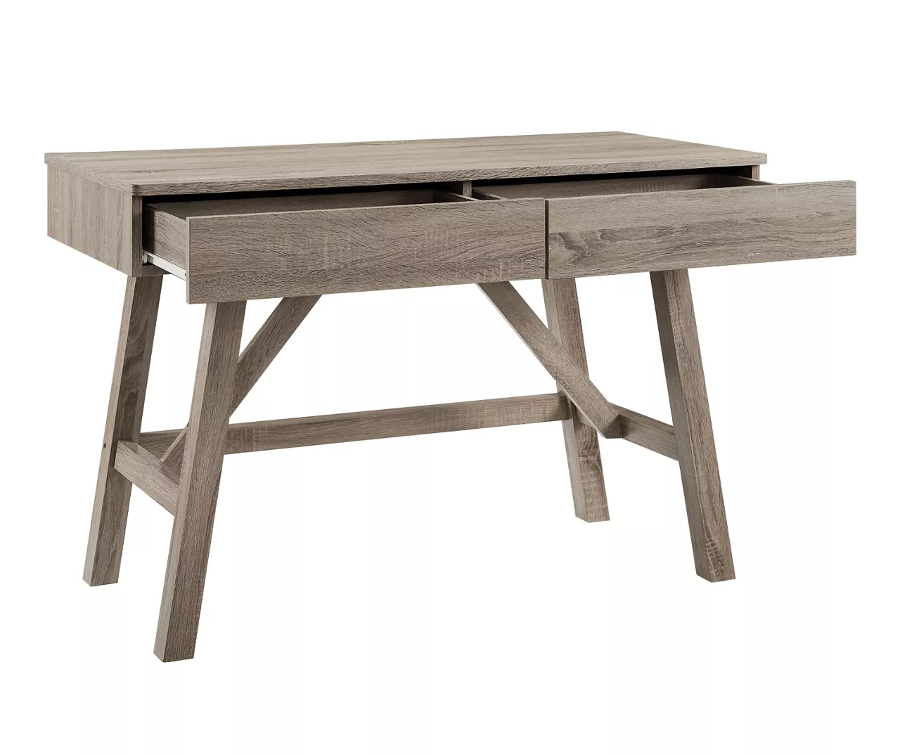 Margo Gray 2-Drawer Wood Desk - Image 6
