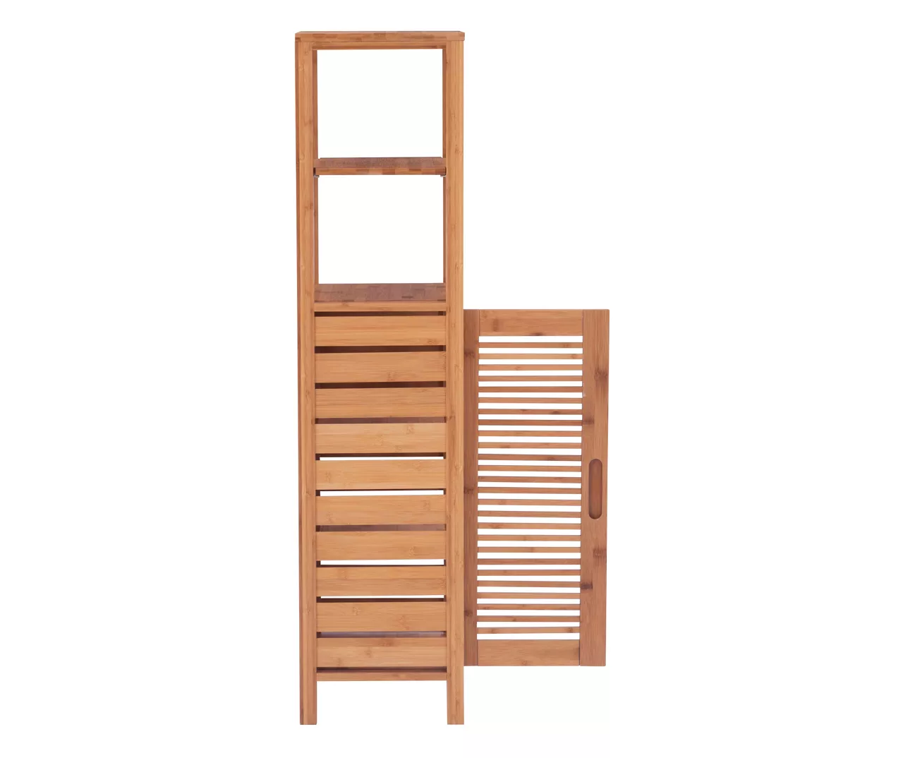 Pierce Bamboo 5-Shelf Mid Cabinet - Image 9