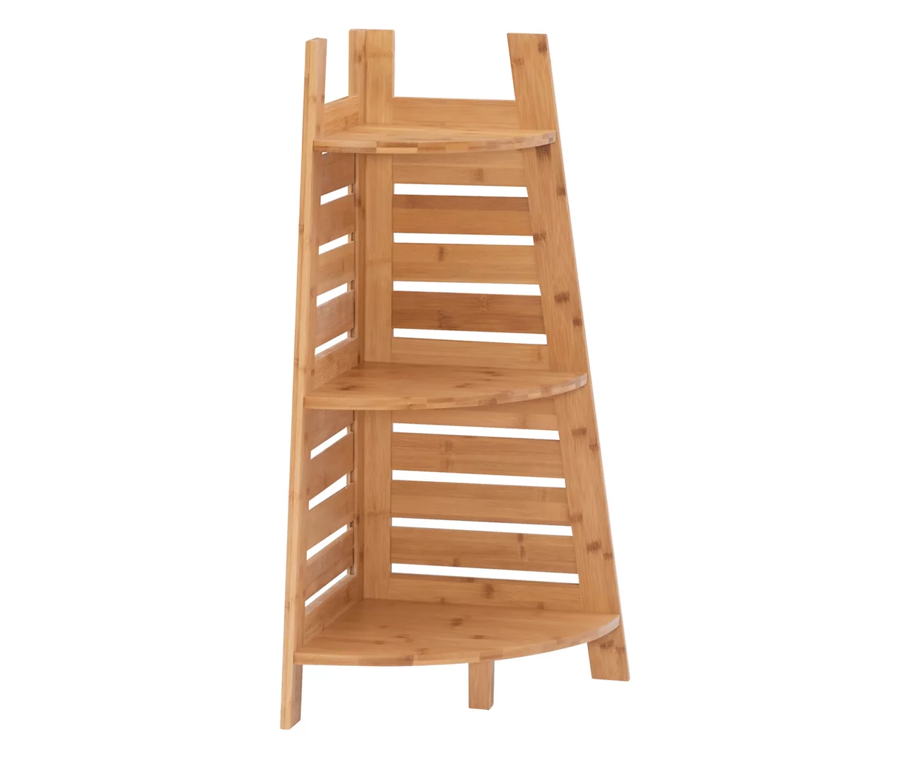 Pierce Bamboo 3-Tier Corner Shelf - Image 4