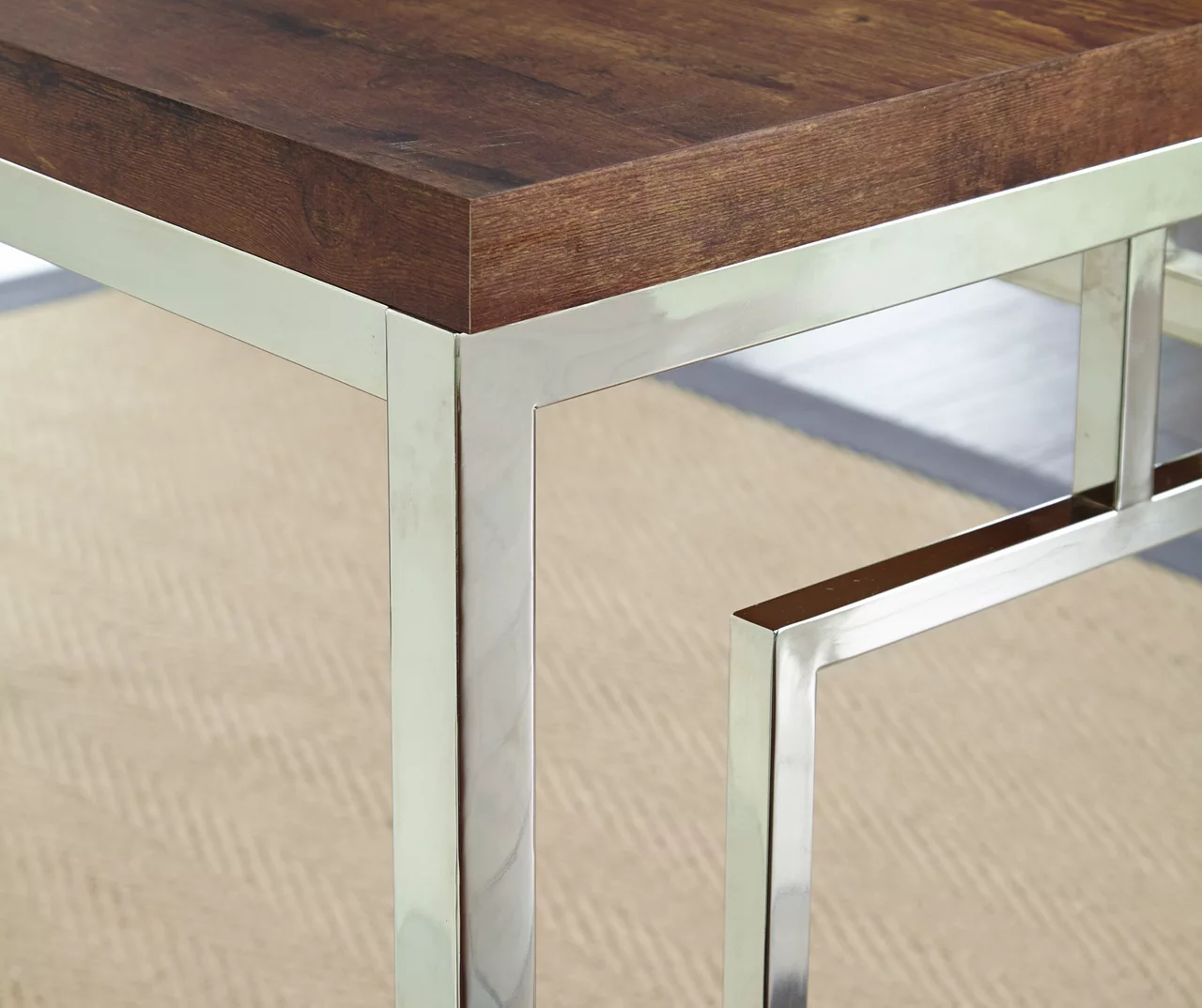 Alize Chrome Geometric Desk - Image 7