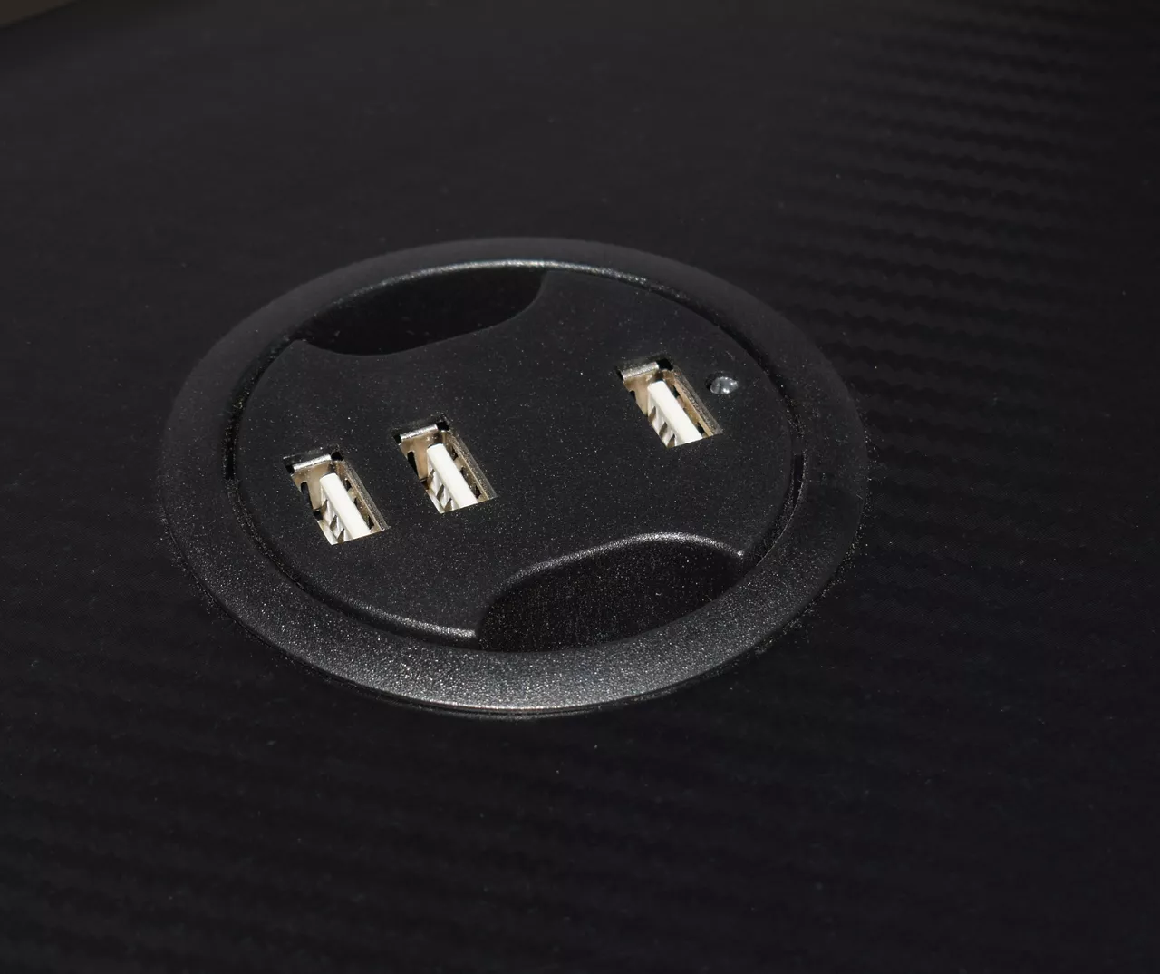 Black LED Gaming Desk With Riser - Image 11