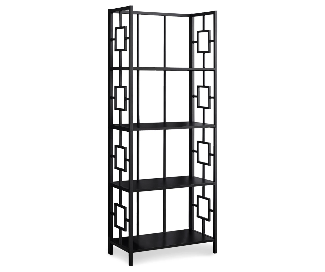 Black Square 4-Shelf Bookcase