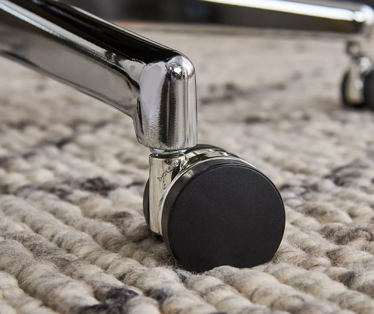 Leighton Dark Gray Memory Foam Fabric Office Chair - Image 9