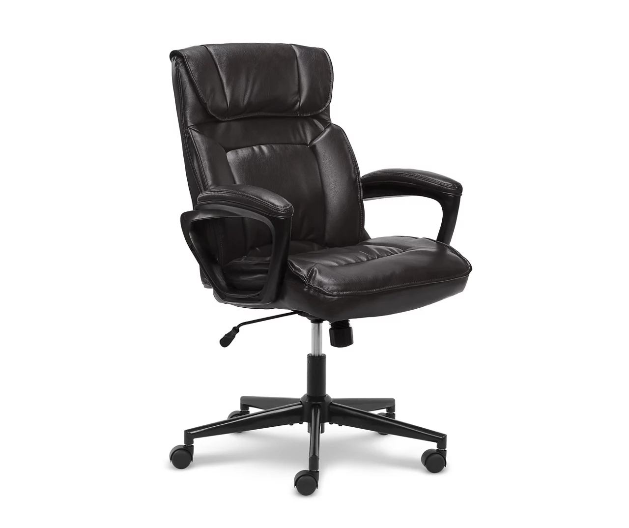 Hannah Black Bonded Leather Office Chair - Image 2