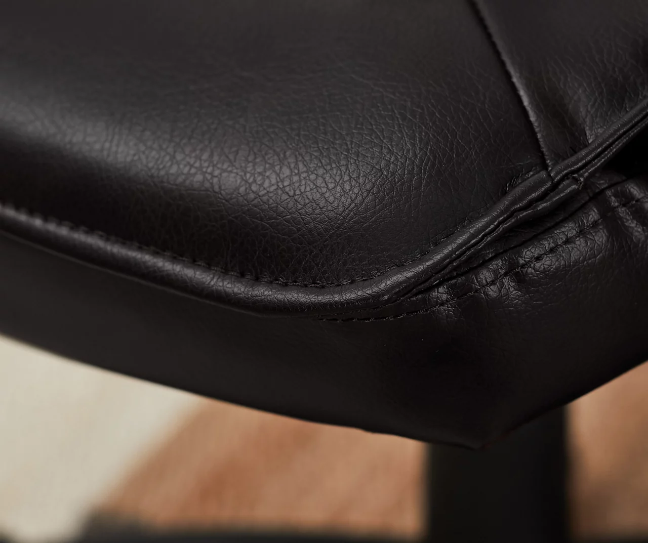 Hannah Black Bonded Leather Office Chair - Image 17