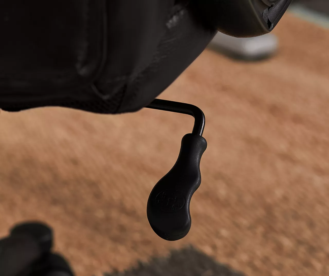 Hannah Black Bonded Leather Office Chair - Image 18