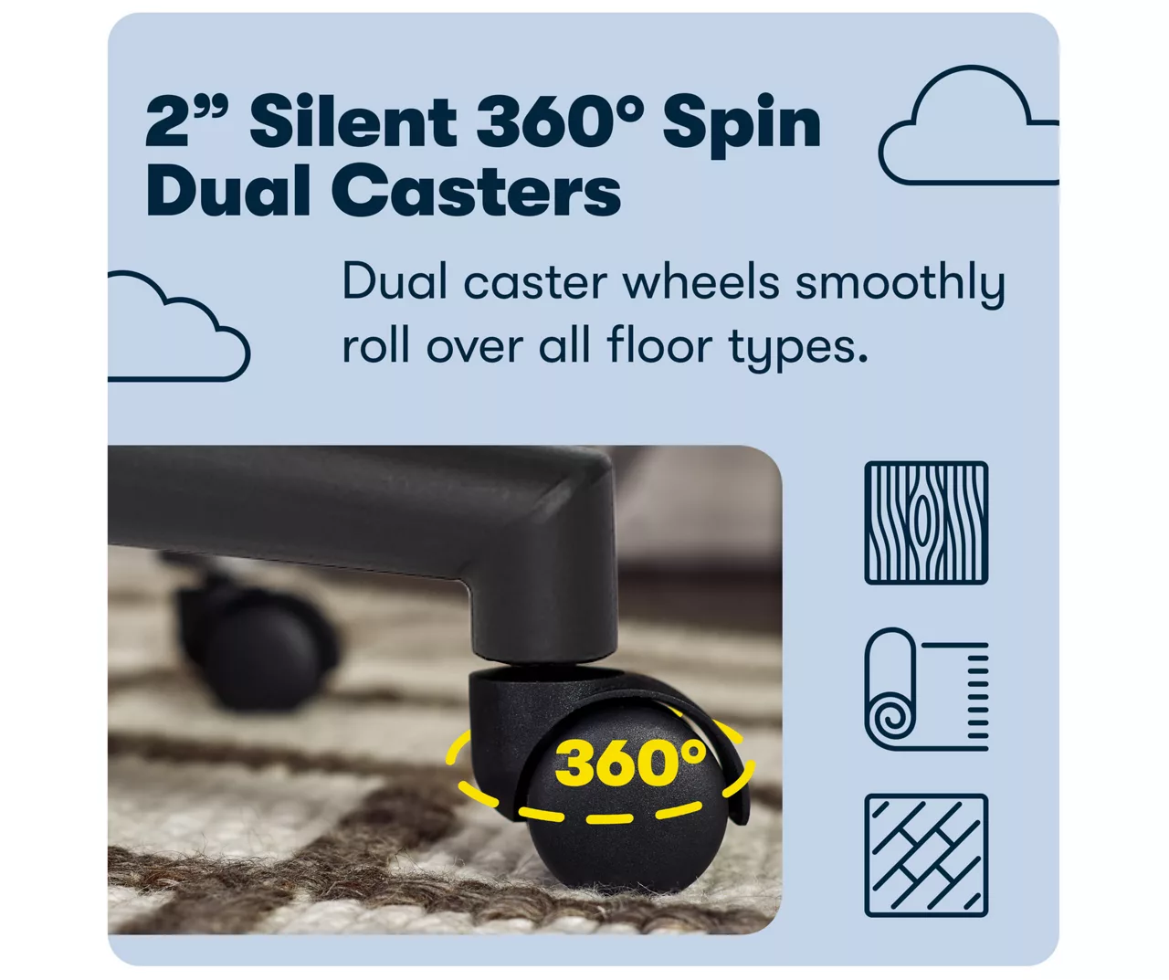 Hannah Black Bonded Leather Office Chair - Image 10