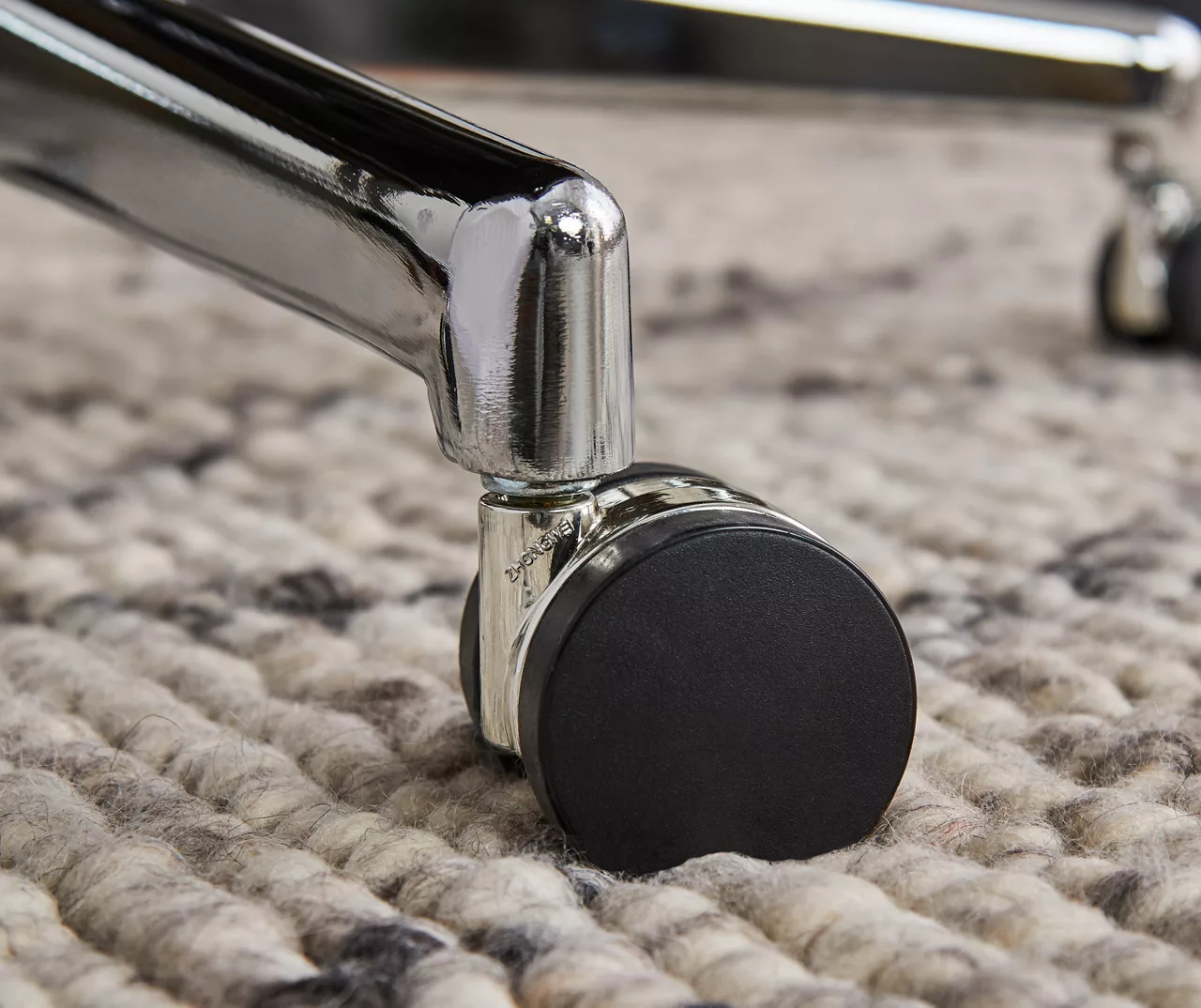 Leighton Gray Memory Foam Bonded Leather Office Chair - Image 11