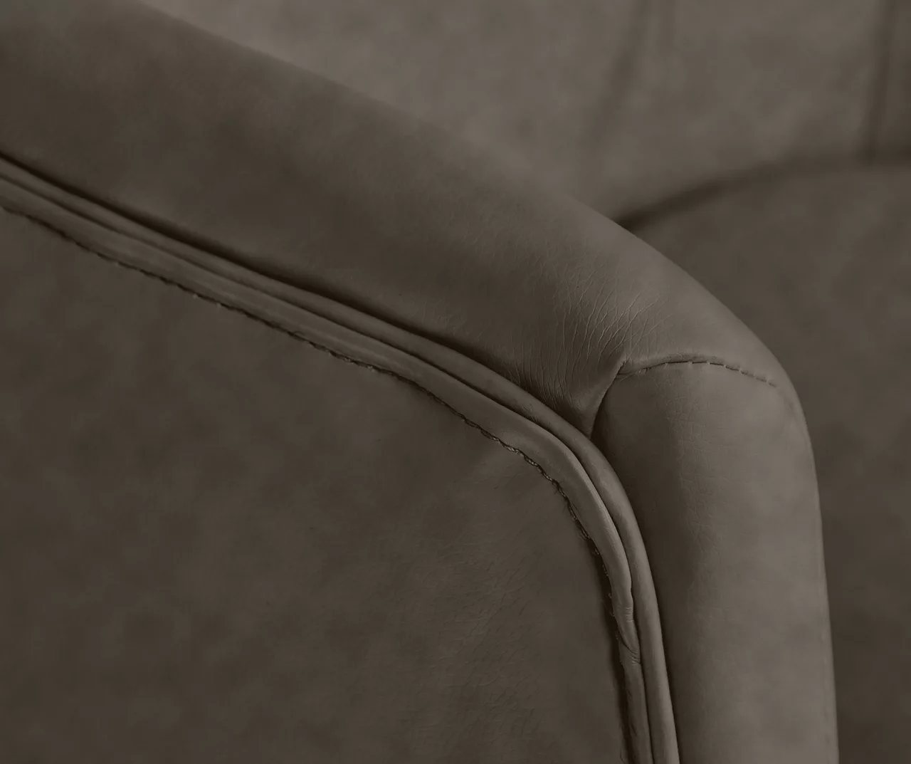 Leighton Gray Memory Foam Bonded Leather Office Chair - Image 13