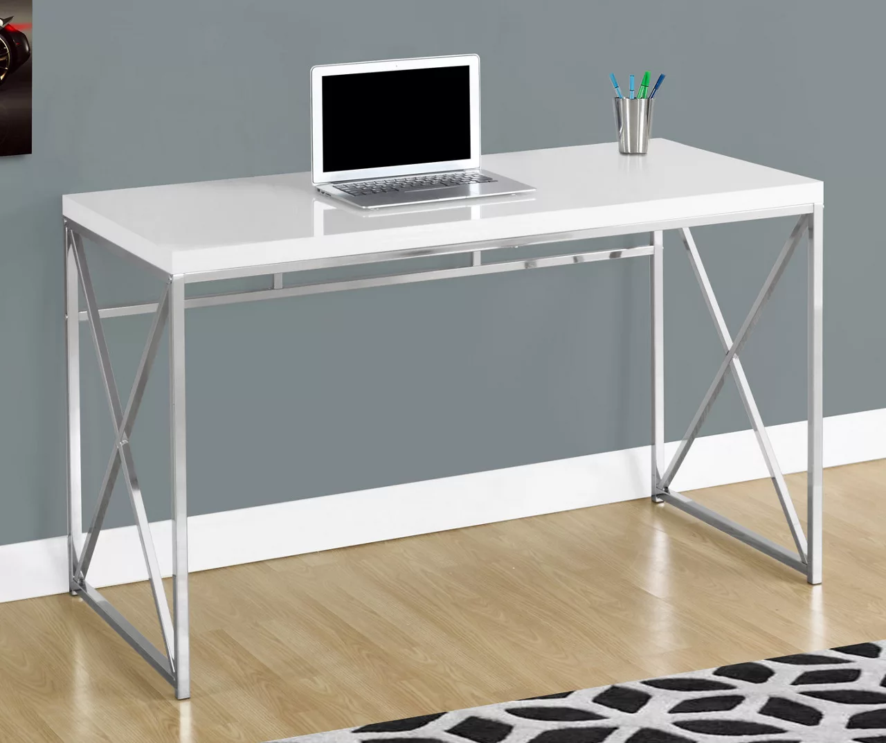 Monarch Metal Computer Desk - Image 12