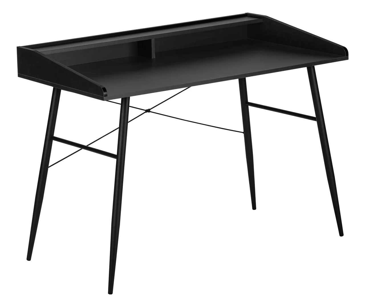 2-Cubby Computer Desk With Hutch