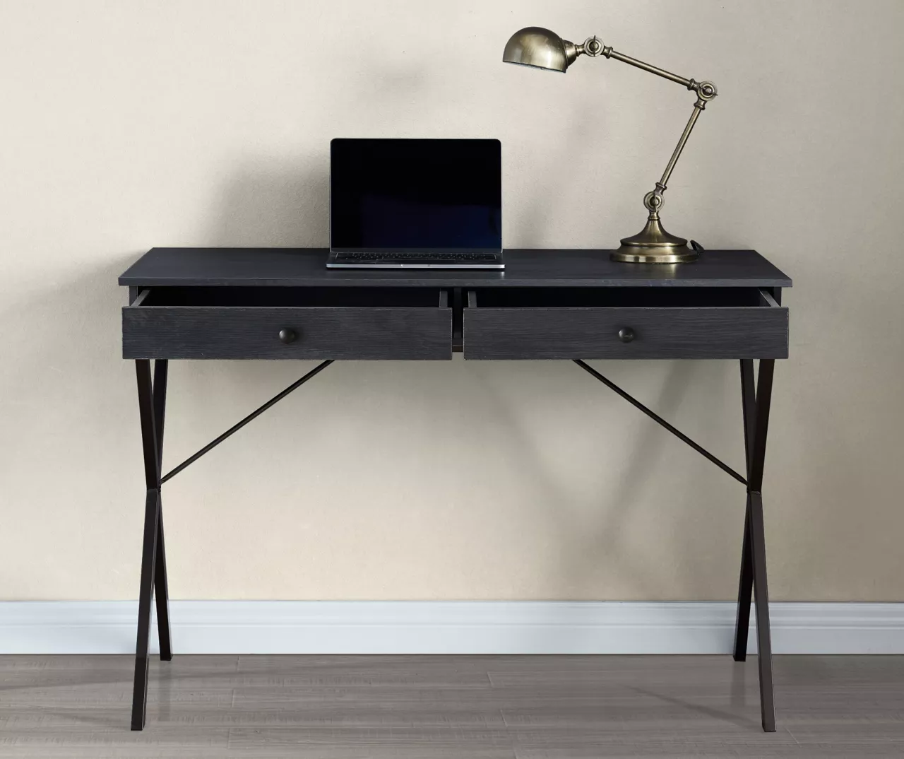 Real Living Rustic 2-Drawer Writing Desk - Image 7