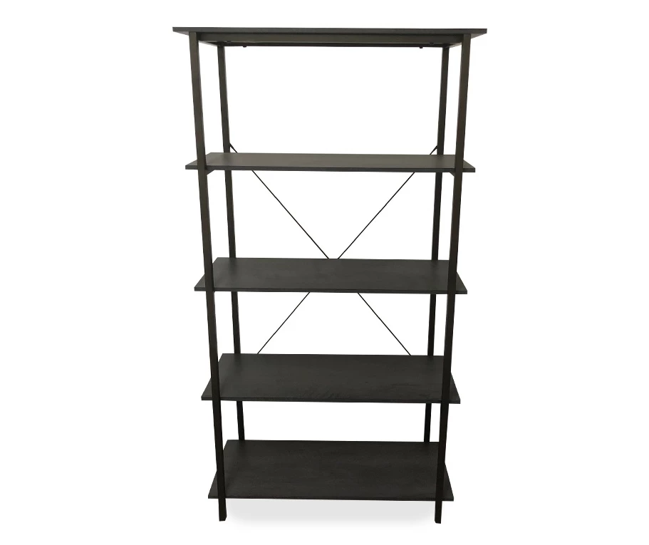 Real Living Rustic 5-Shelf Bookcase - Image 10