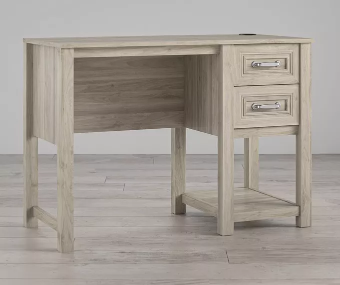 Sierra Ridge Levi Light Walnut Pedestal Desk - Image 2