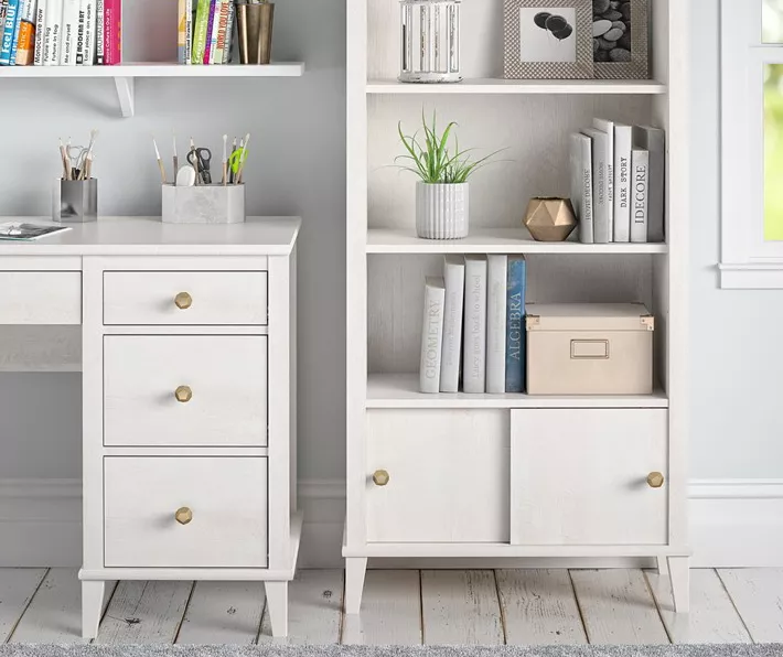 Monarch Hill Poppy Ivory Oak Bookcase - Image 6