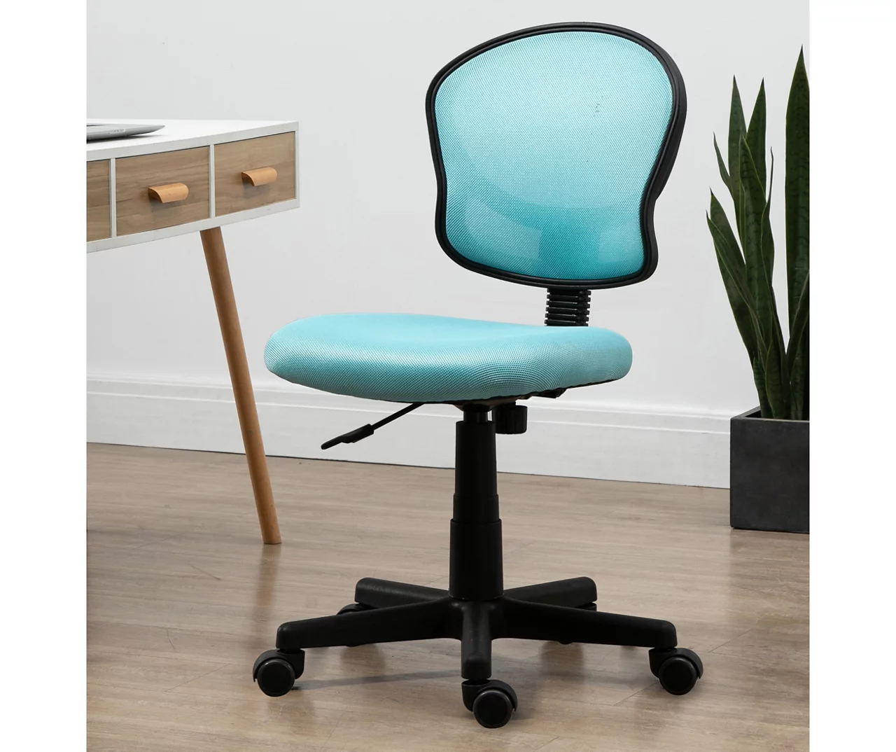 Teal Mesh Office Chair - Image 2