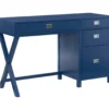 Kari Royal Blue 4-Drawer Office Desk