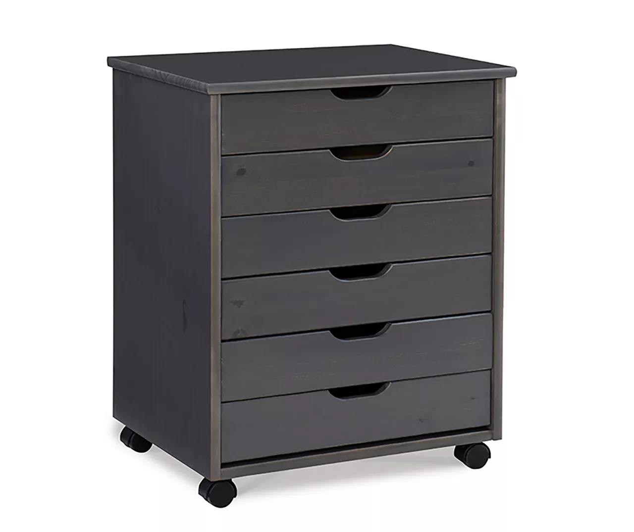 Craft Mate Wide Gray 6-Drawer Rolling Storage Cart