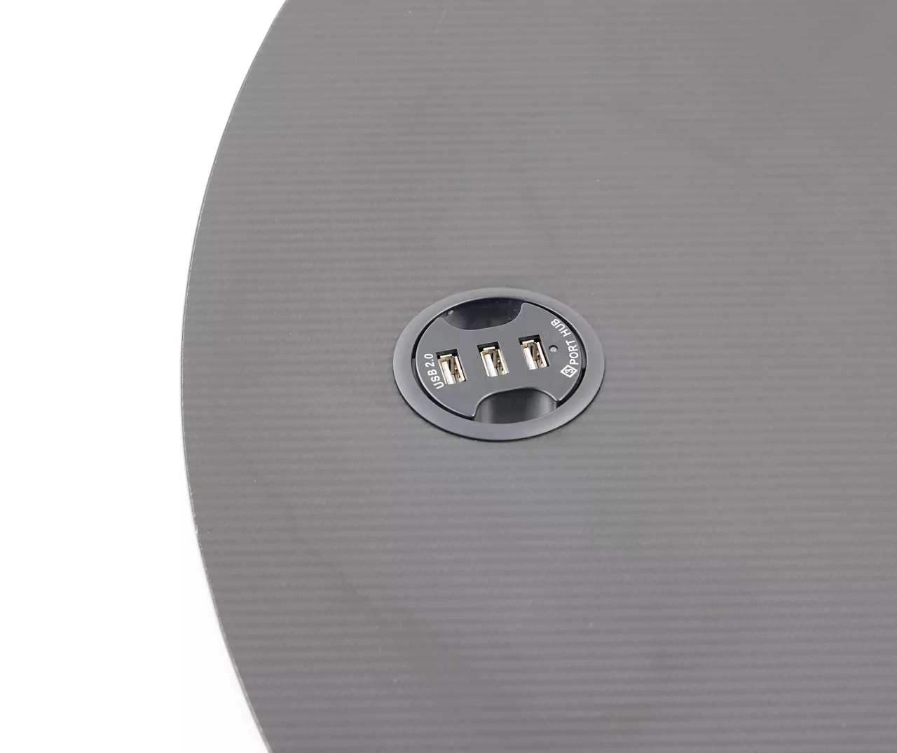 Black L-Shaped LED Gaming Desk With USB Charging - Image 4