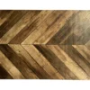Brown Chevron Wood Print PVC Desk Mat, (34" X 47")