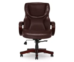 Conway Brown Big & Tall Bonded Leather Office Chair