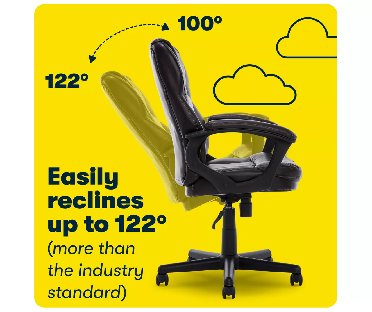 Mitchell Roasted Chestnut Vegan Leather Office Chair - Image 7