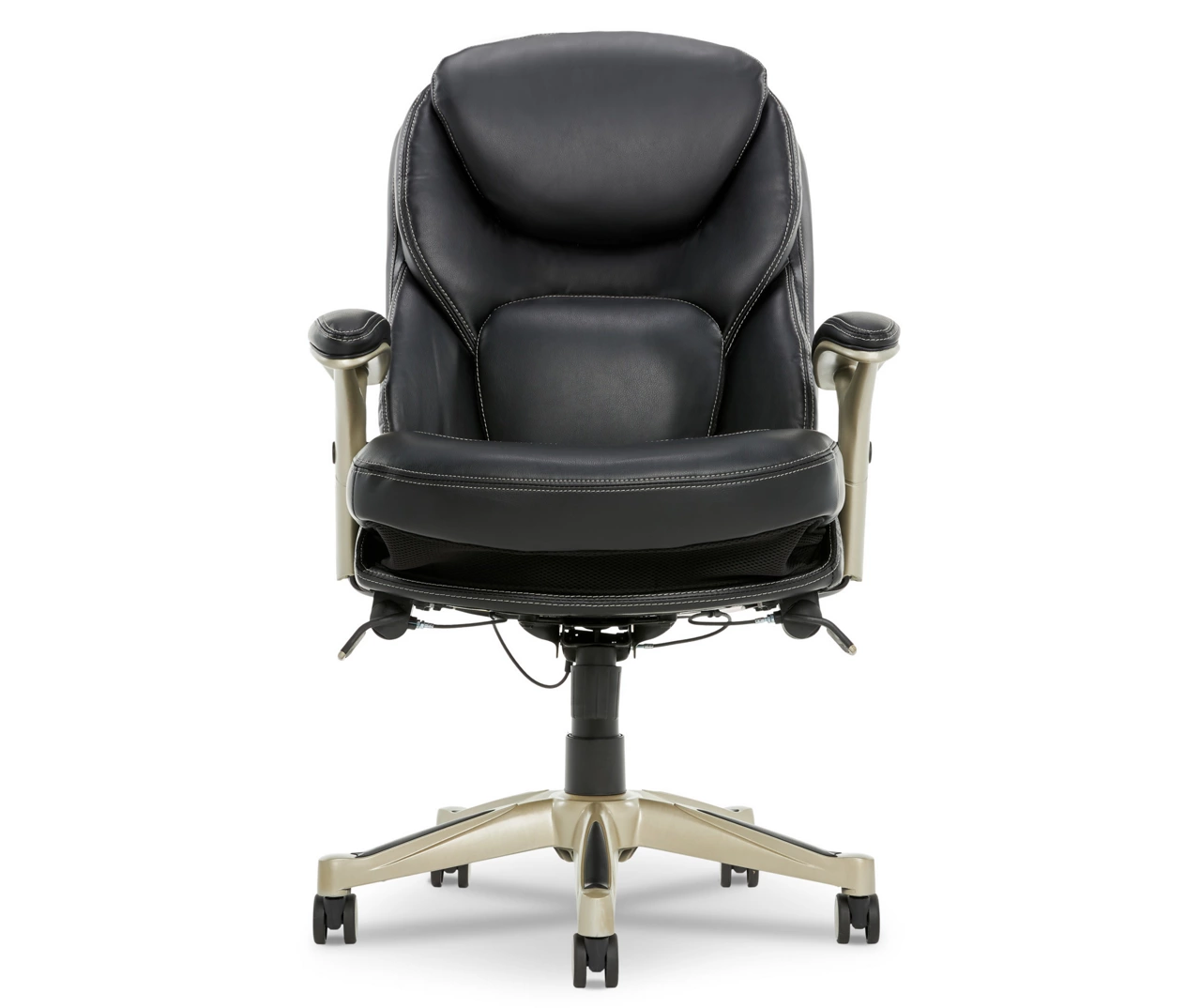 Claremont Black Bonded Leather Office Chair