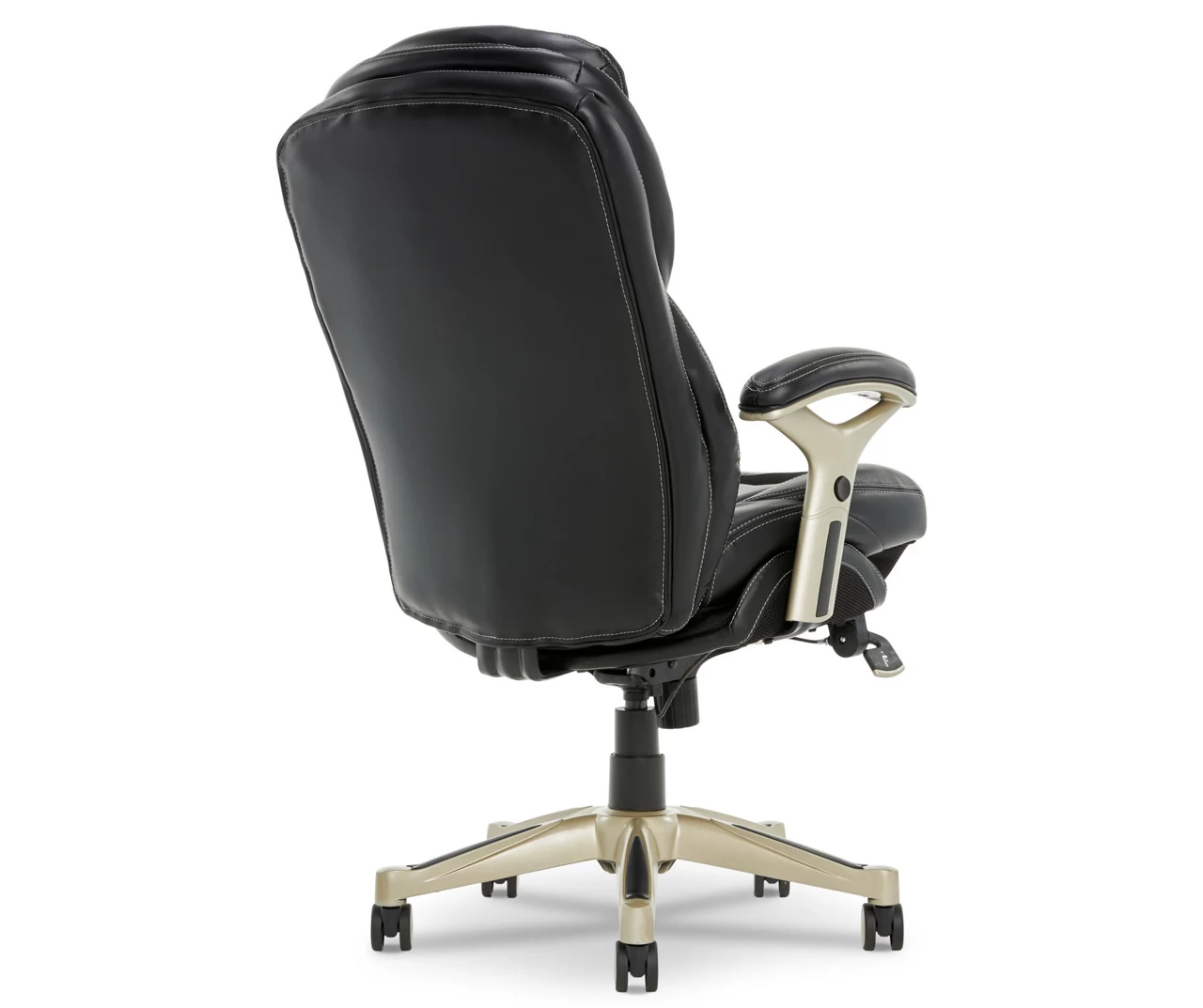 Claremont Black Bonded Leather Office Chair - Image 3