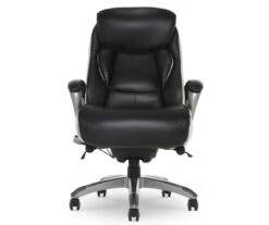 Lautner Black Executive Bonded Leather Office Chair