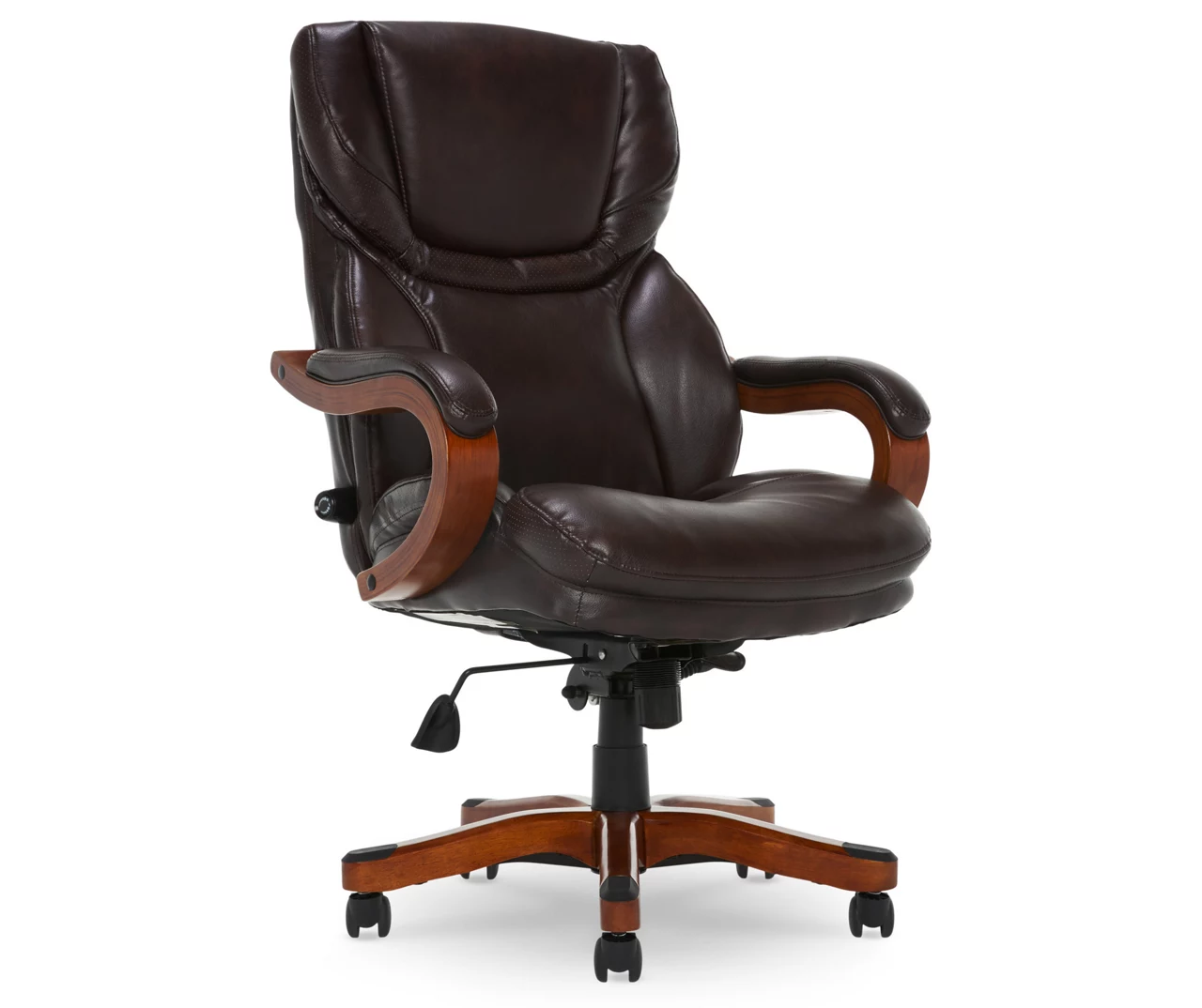Conway Dark Brown Big & Tall Bonded Leather Office Chair - Image 2