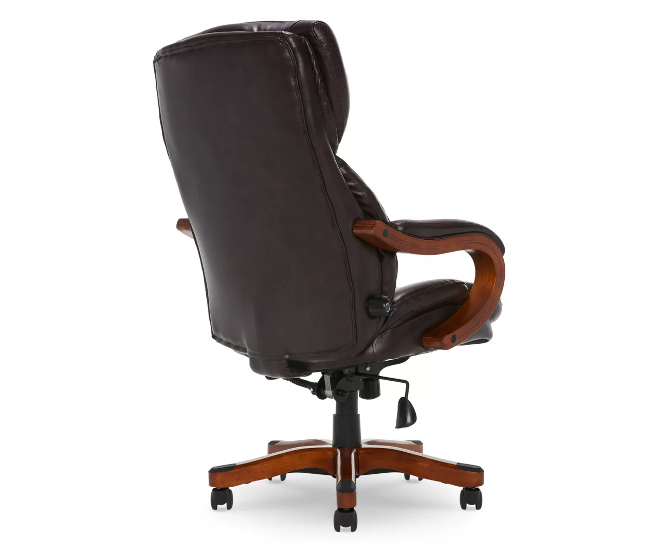 Conway Dark Brown Big & Tall Bonded Leather Office Chair - Image 3