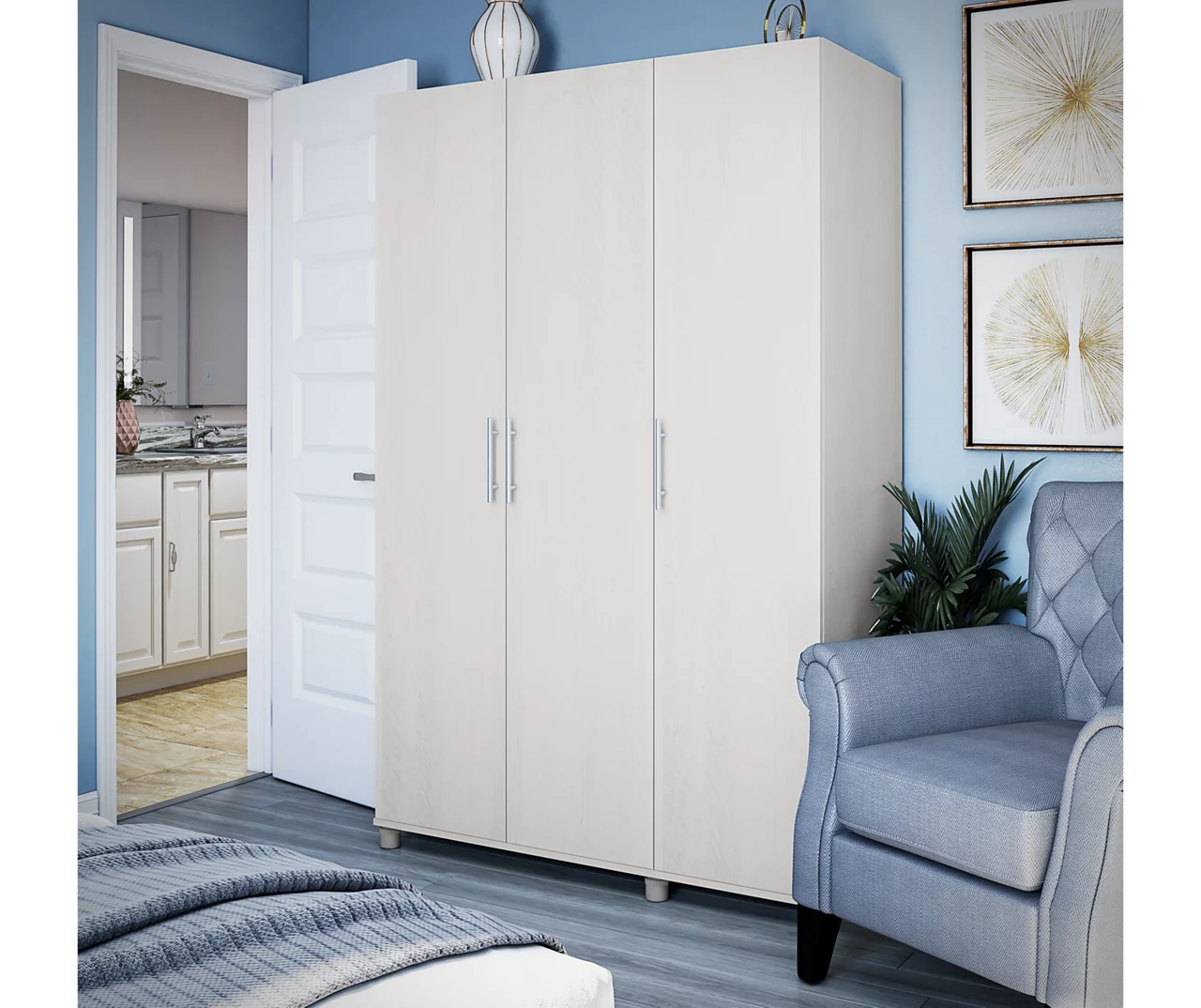 Systembuild Colwyn 3-Door Storage Wardrobe - Image 8