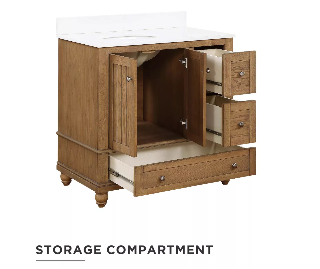 DHP Atwater Living Jazmyn Bathroom Vanity With White Sink - Image 9